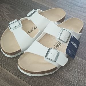 White Birkenstock Sandals